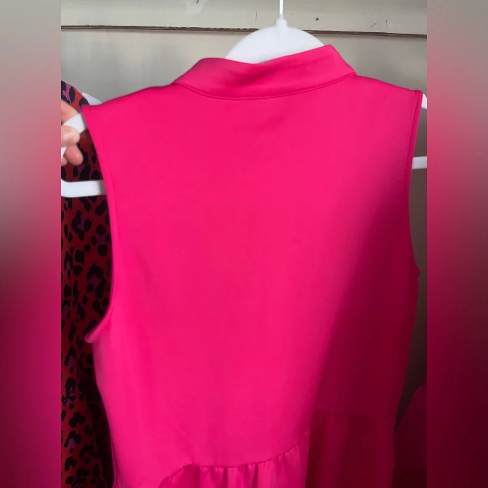 Sleeveless Hot Pink Pearl-Button SSYS Dress - Picture 6 of 6